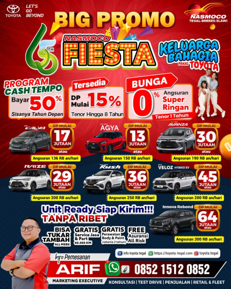 PROMO FIESTA NASMOCO 65TH - Promo Toyota Brebes